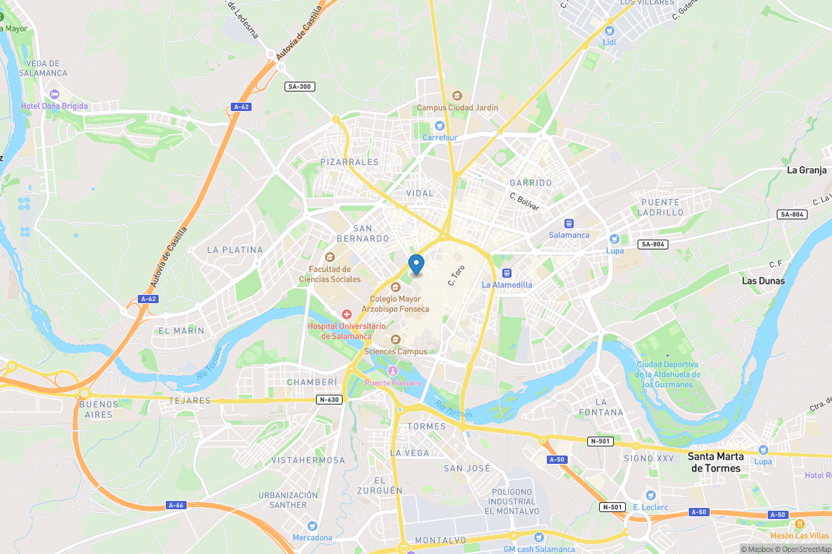 Hispano Continental Salamanca - Open Street Map
